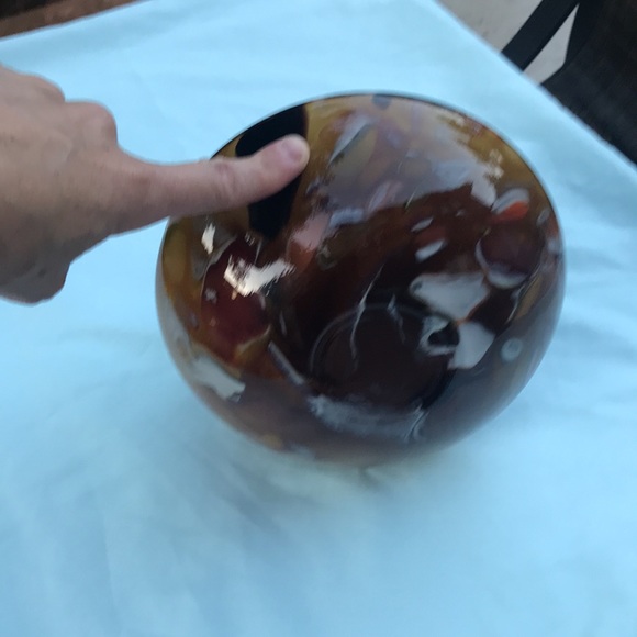 Mcm Vintage High Gloss Glass Vase - Picture 4 of 17